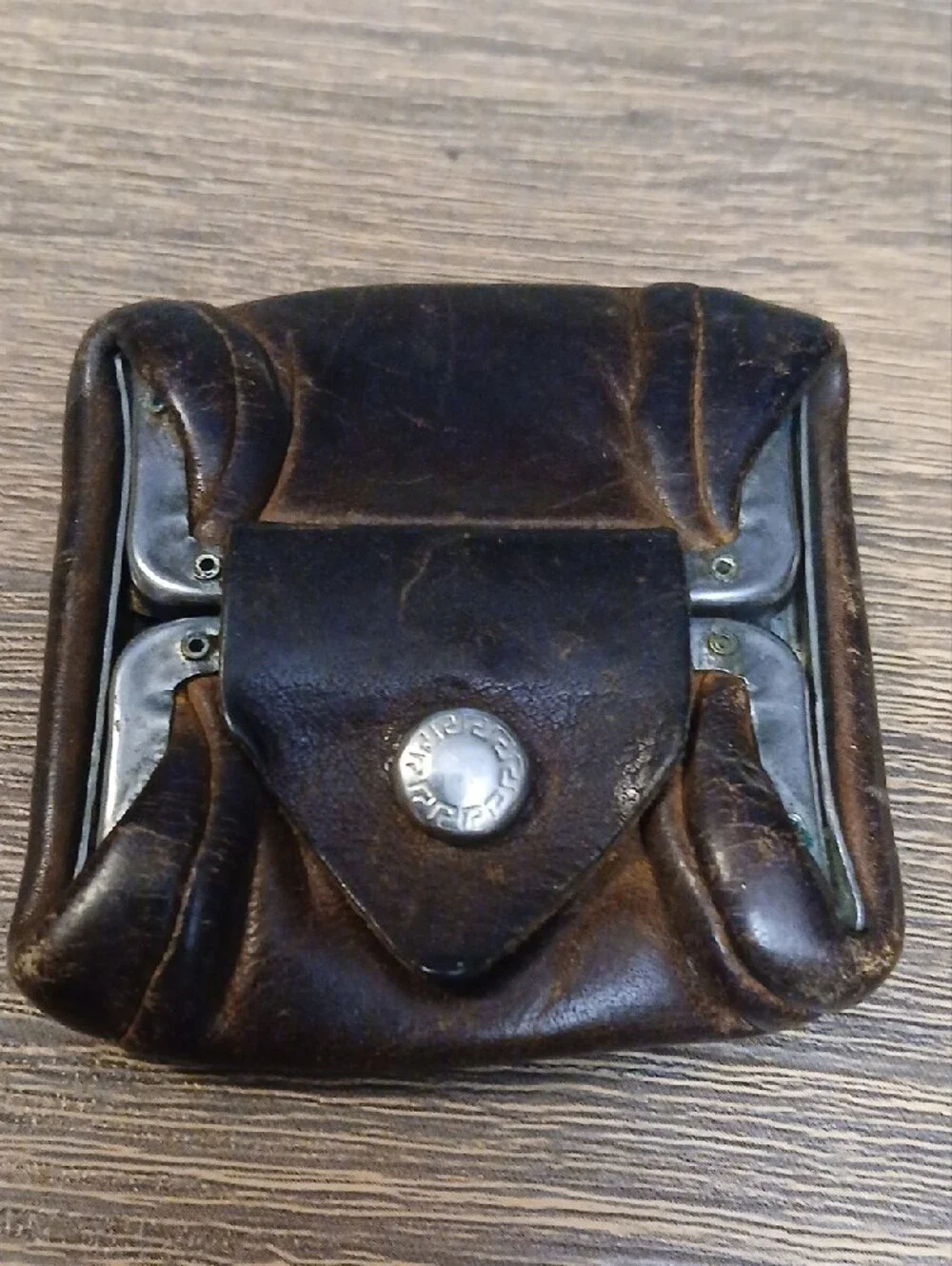Vintage Men's Brown Leather Coin Wallet - Unbranded